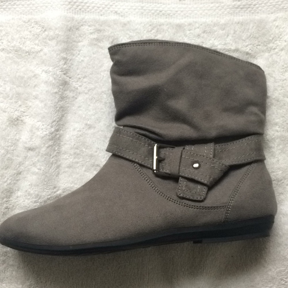 Lower East Side Suede Grey Booties